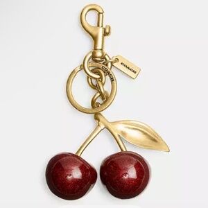 Coach Cherry  bag Charm